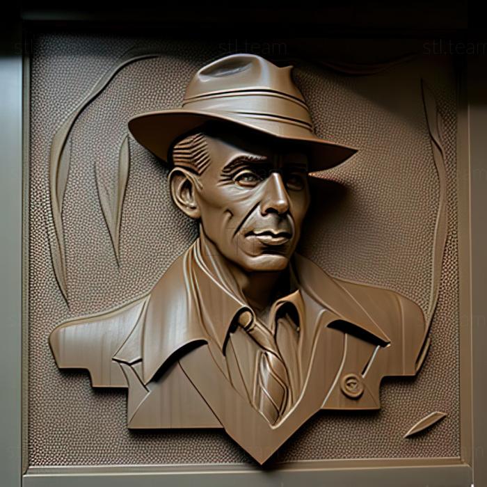 3D model Rick Blaine CasablancaHumphrey Bogart (STL)
